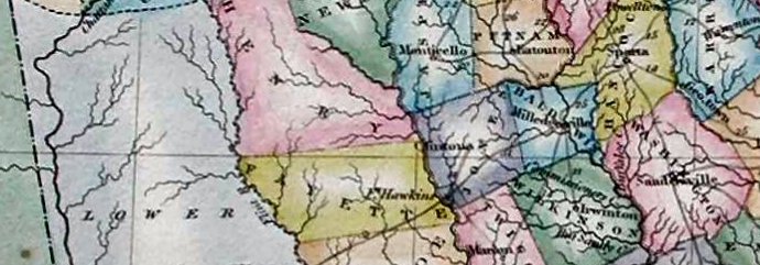 Central Georgia in 1823