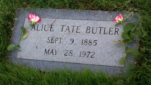 Alice TAte Butler grave marker