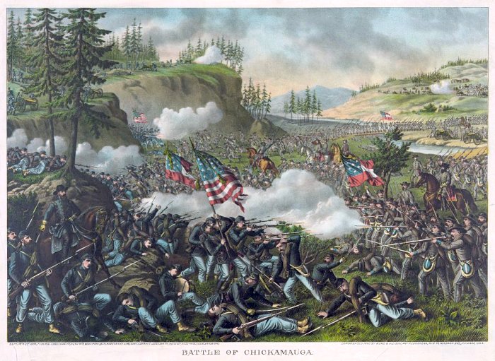The Battle of Chickamauga, by Kurz and Allison