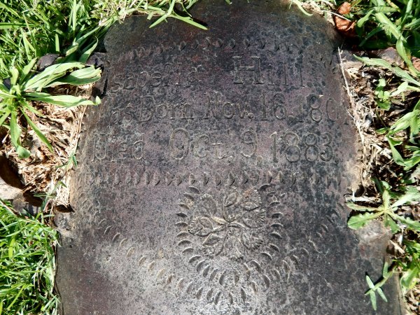 Isabella Hill gravesite