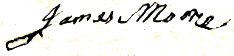 James Moore signature