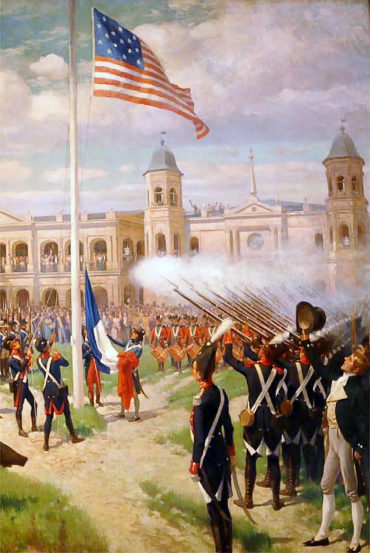 Louisiana Purchase ceremony at New Orleans, 1803