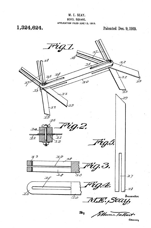 ME Seay patent drawing