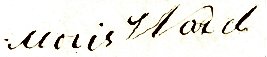 Morris Ward, Sr. signature