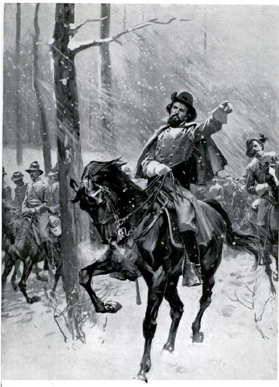Gen. Nathan Bedford Forrest leading cavalry
