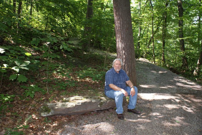 The author, resting at Big Round Top