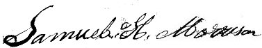 Samuel H. Morrison signature