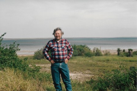 Me at the site of Camp Belknap, 1993