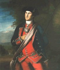 George Washington in colonial uniform