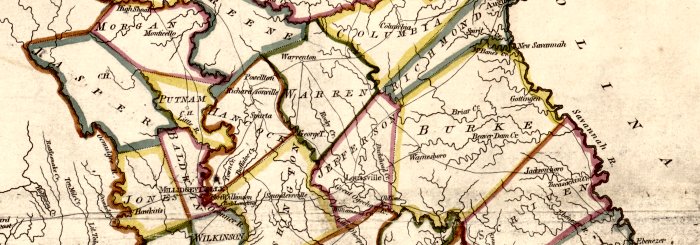 1818 Map of Georgia