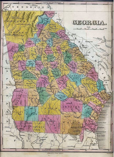 1831 Map of Georgia