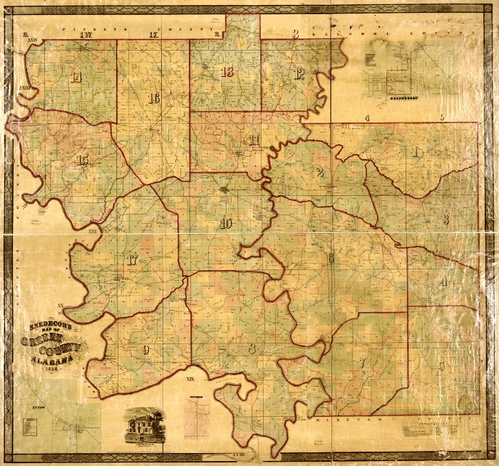 Greene County, Alabama in 1858