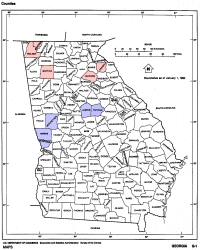 Georgia Ancestors Map