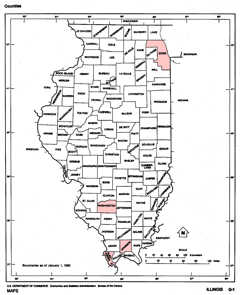 Illinois Ancestors Map