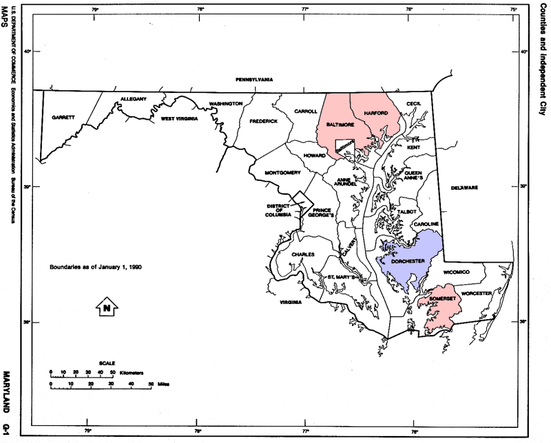 Maryland Ancestors Map
