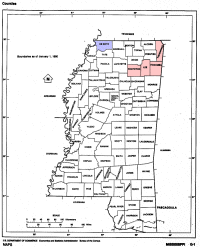Mississippi Ancestors Map