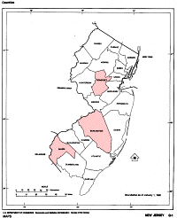 New Jersey Ancestors Map