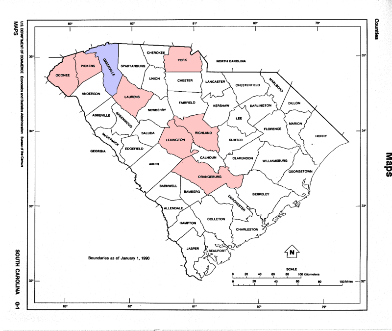 Steven Butler's Genealogy site SOUTH CAROLINA Ancestor Map