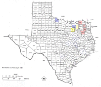 Texas Ancestors Map