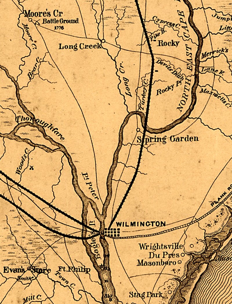 Parts of New Hanover and present-day Pender County NC