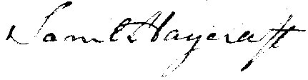 Samuel Haycraft signature