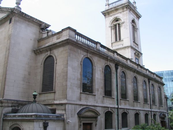 St. Andrew's Church, Holborn, London, photographed 2007