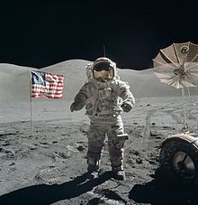 Astronaut Eugene Cernan on the Moon, December 1972