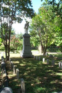 Confederate monument in Greenwood Cemetery