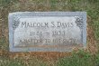 Malcolm S. Davis grave