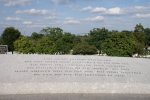 Inscription near JFK's grave