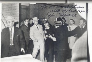 Detective Jim Leavelle, Lee Harvey Oswald, and Jack Ruby, November 24, 1963