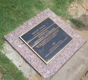 Dealey Plaza National Historic Site marker