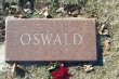 Oswald's grave marker