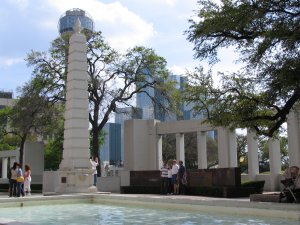 North Side Peristyle, Obelisk, and Reflecting Pool