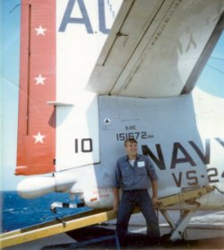 Butler Aboard Intrepid, 1971