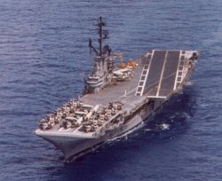 U.S.S. Yorktown, at sea