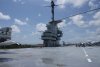 View of flight deck, looking aft