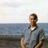 PRAN Butler on Yorktown flight deck, at sea, Fall 1969