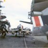 A-4 Skyhawks on Yorktown flight deck, at sea, Fall 1969