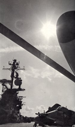 Yorktown flight deck, official Navy photo