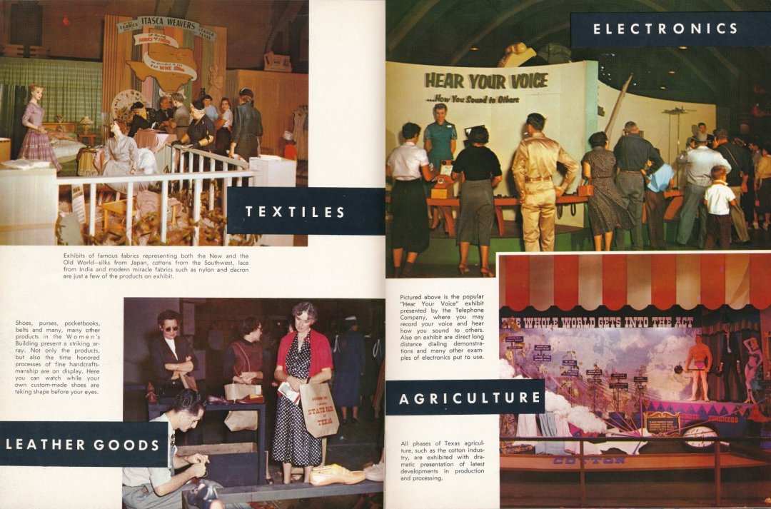 1956 State Fair of Texas Souvenir Booklet pp5-6
