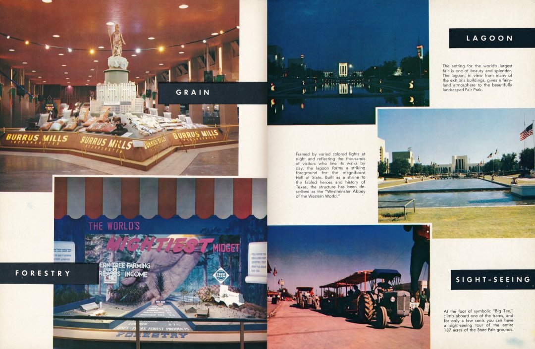 1956 State Fair of Texas Souvenir Booklet pp7-8