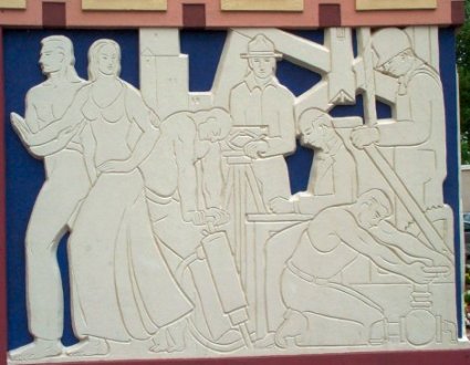 Tower Building frieze, South panel 4