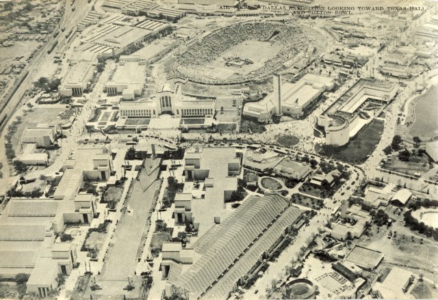 Aerial View of Texas Centennial Exposition
