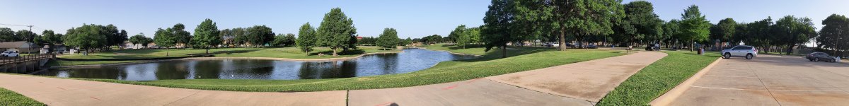 Park Panorama taken from bench near east parking lot