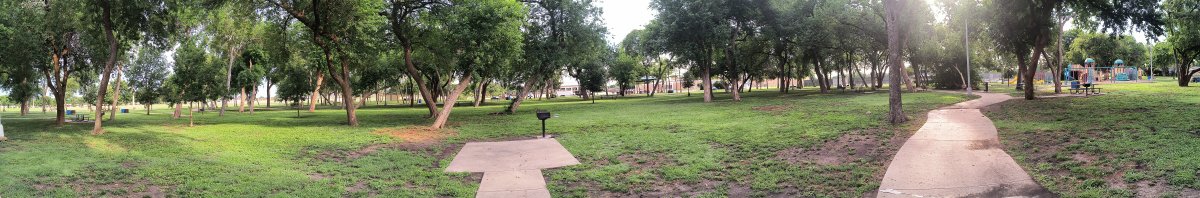 Park Panorama taken from bench near east parking lot