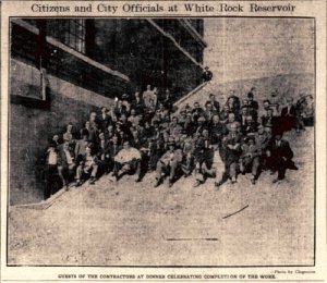 1911 Dam Completion Banquet guests