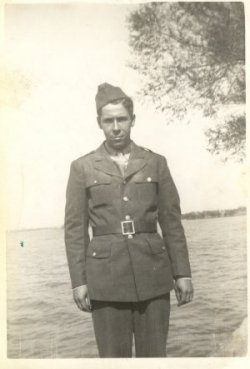 Robert C. Irions, a soldier at Camp White Rock