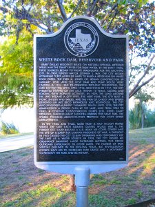 White Rock Lake Park historical marker