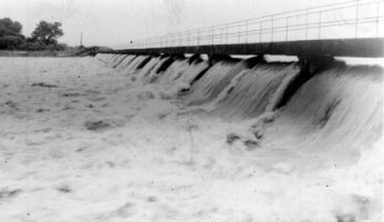 White Rock dam catwalk